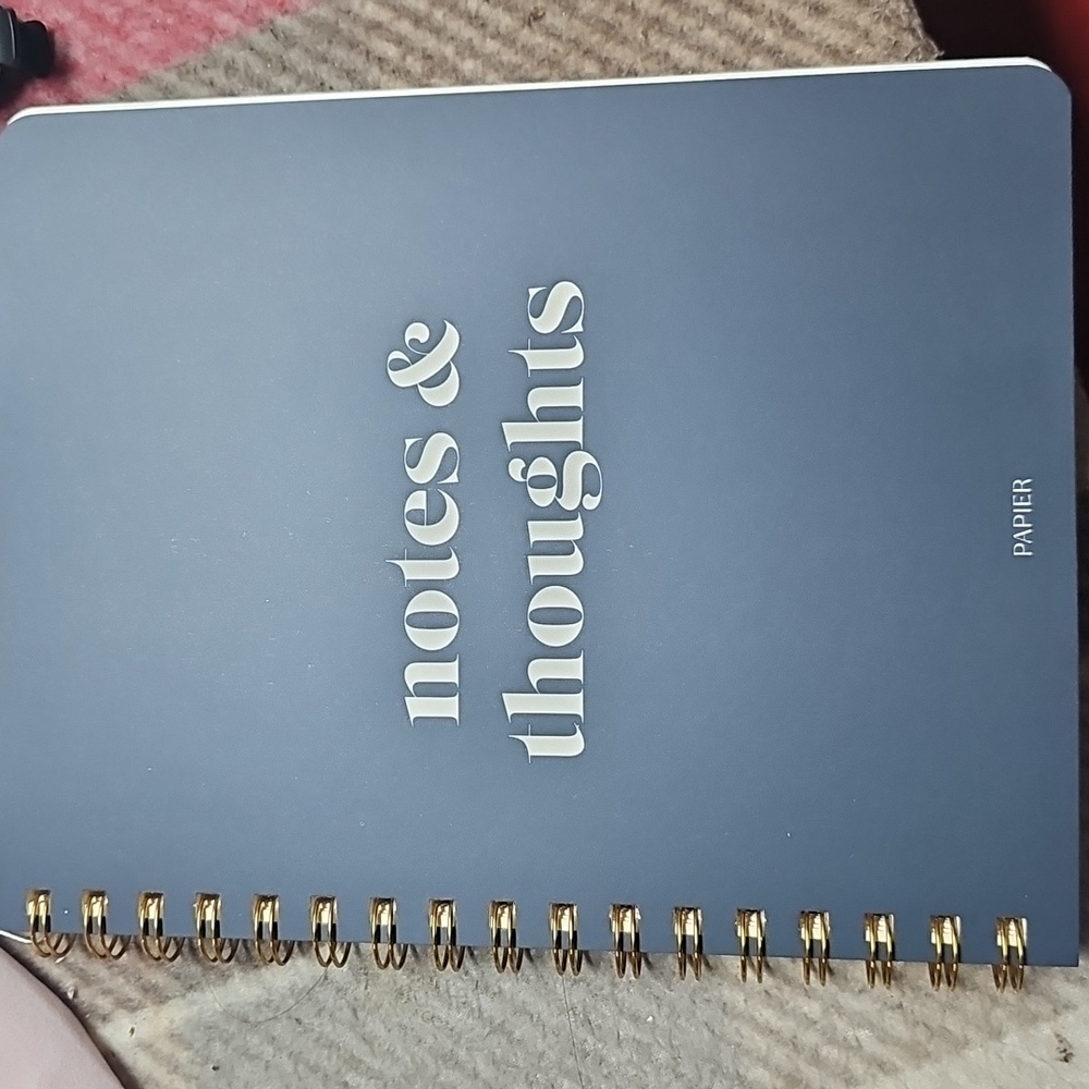 Papier Notes and Thoughts Spiral Lined Notebook - BRAND NEW